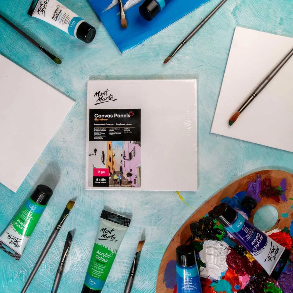 Mont Marte Canvas Panels 20.4 x 20.4cm (Pack of 2) - Homie Asian Supermarket & Grocery OnlineArt Supplies