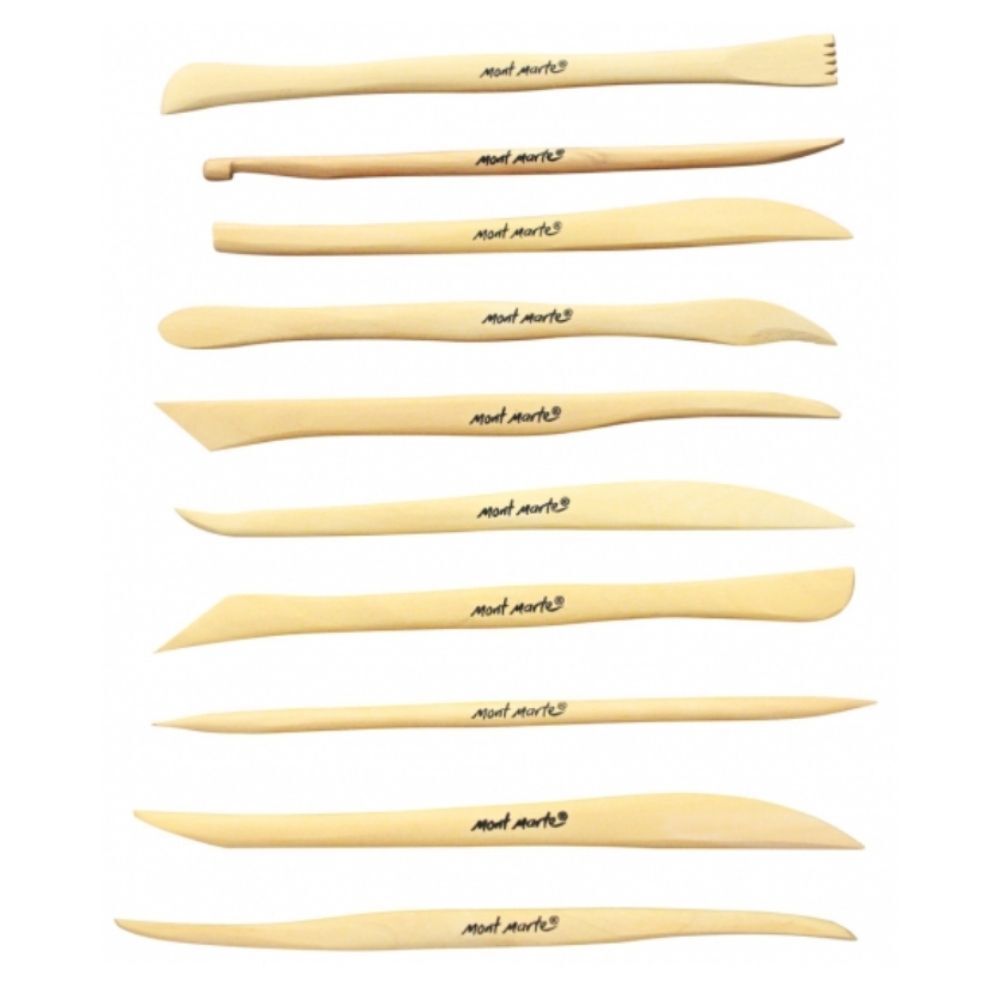 Mont Marte Sculpting - Mini Boxwood Modelling Tools 10pc