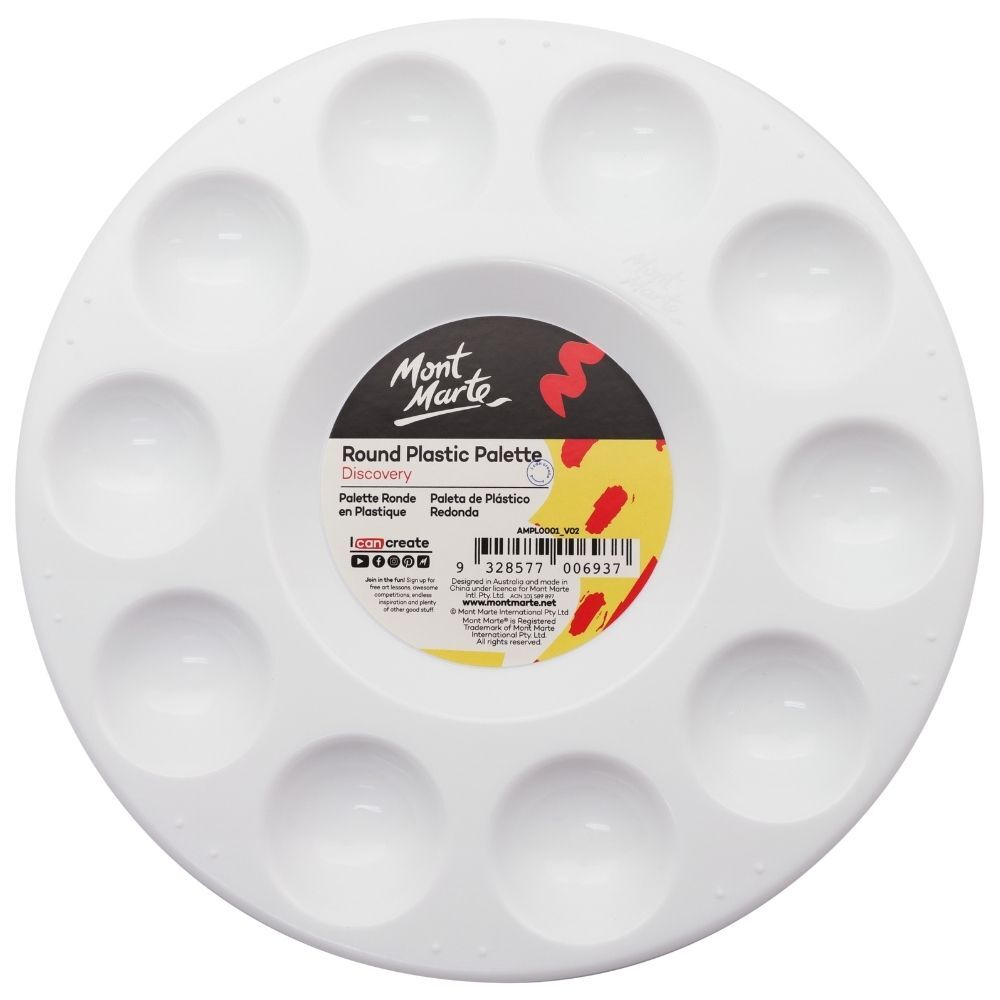 Mont Marte Palette - Round Plastic 17cm