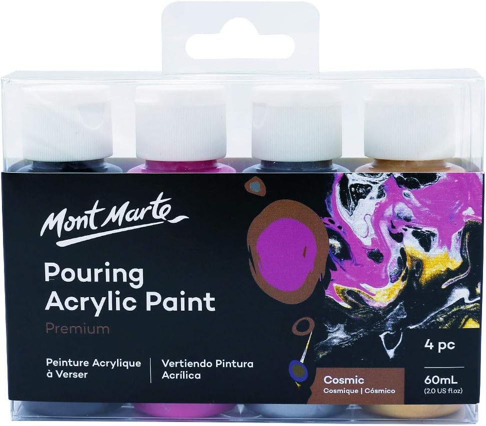 Mont Marte Pouring Acrylic 60ml 4pc - Cosmic