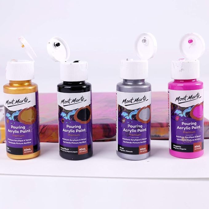 Mont Marte Pouring Acrylic 60ml 4pc - Cosmic