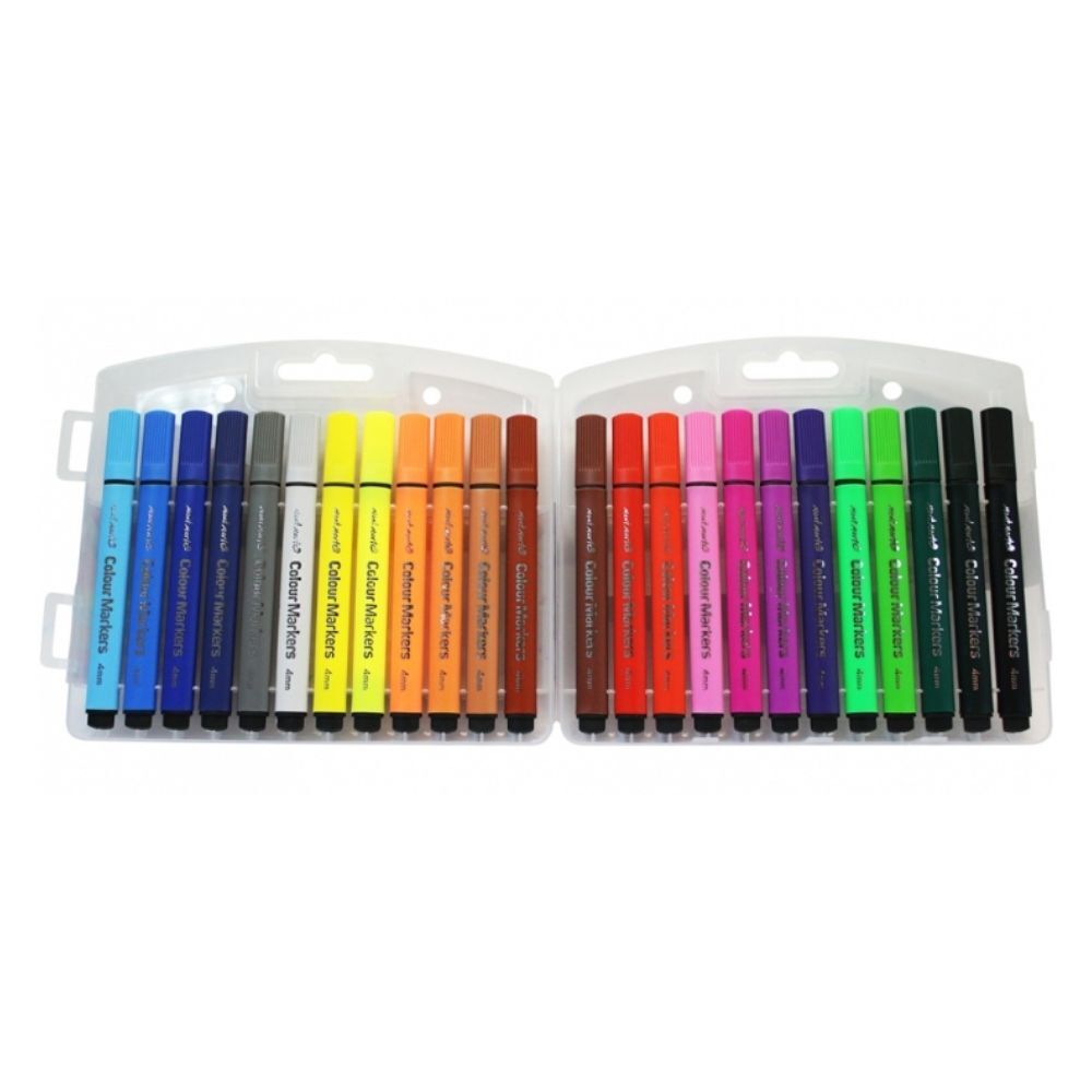 Mont Marte Signature Marker Set - Watercolour Markers Tri-Grip In Case 24pc