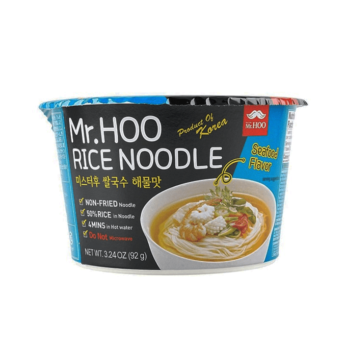 Hoos Rice Mr. Hoo Big Rice Noodle Seafood 92g Bowl (mi gao Mr.Hoo vi hai san ...