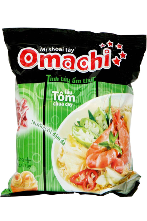 Omachi Instant Noodle Shrimp 80g (Mi Goi Tom Chua Cay )