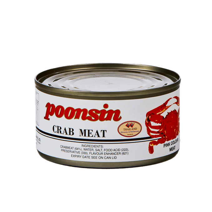 Poonsin Crab Meat In Brine 170g (thit cua hop) - Homie Asian Supermarket & Grocery OnlineCanned Food
