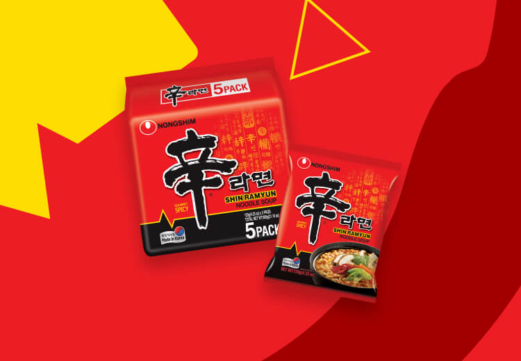 Nongshim Shin Ramyun 5 packs of 120g KOREA