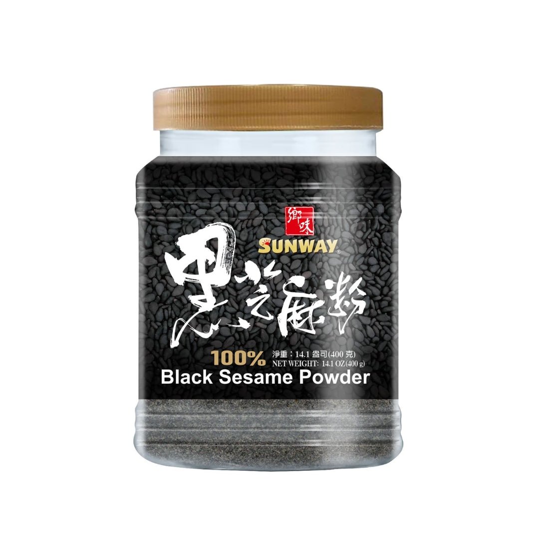 Sunway Black Sesame Powder Plastic Jar 400g (Bot Me Den Hu) - Homie Asian Supermarket & Grocery OnlineGrains, Rice & Cereal