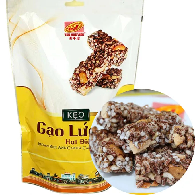 Tan Hue Vien Brown Rice Cashew Candy 250g (Keo Hat Dieu)