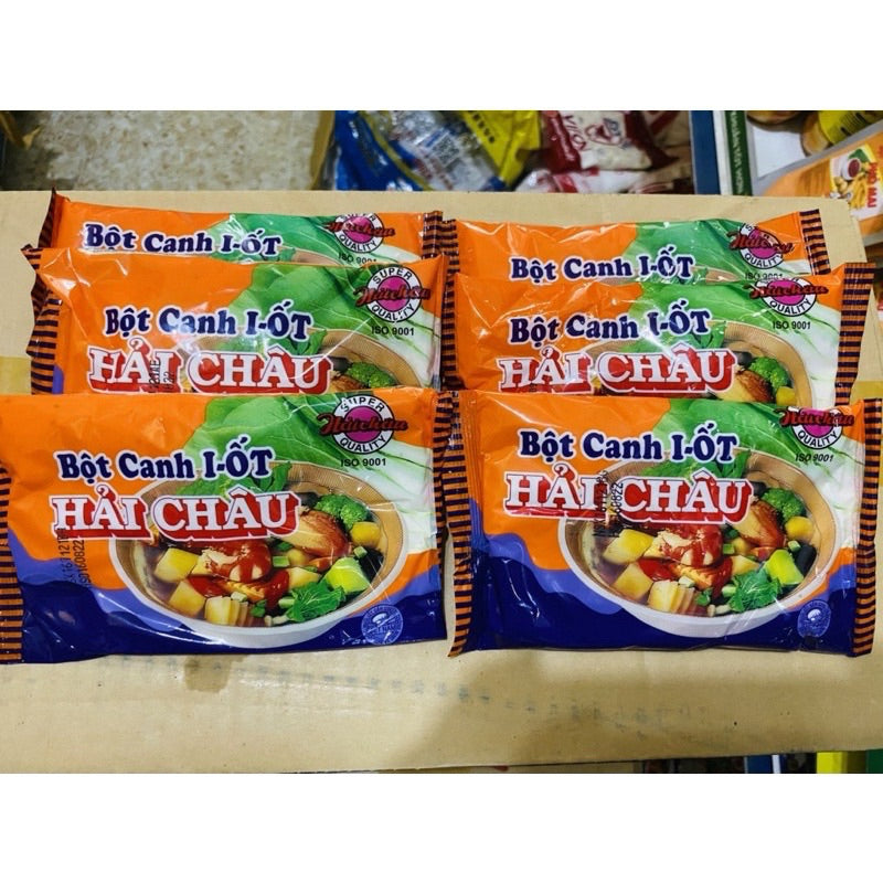 Box of 50 Packs Hai Chau Seasoning Soup Base 190g Bot Canh Hai Chau Mot Thung)