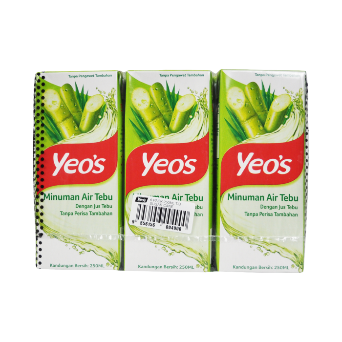 Yeos Sugar Cane Drink 6Pk 250ml (Nuoc Mia)